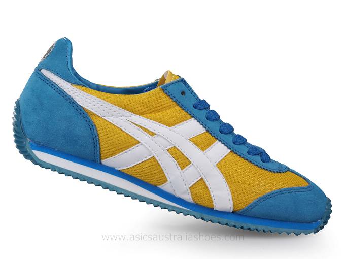 Asics California 78 Yellow Blue Shoes