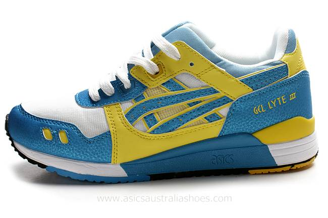 Asics Gel Lyte III Blue Yellow Shoes