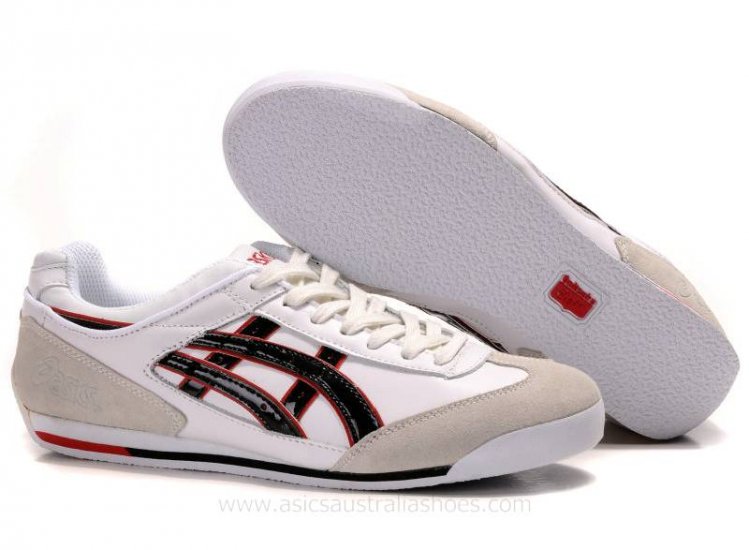 Onitsuka Tiger Mexico 66 White Black Red Shoes