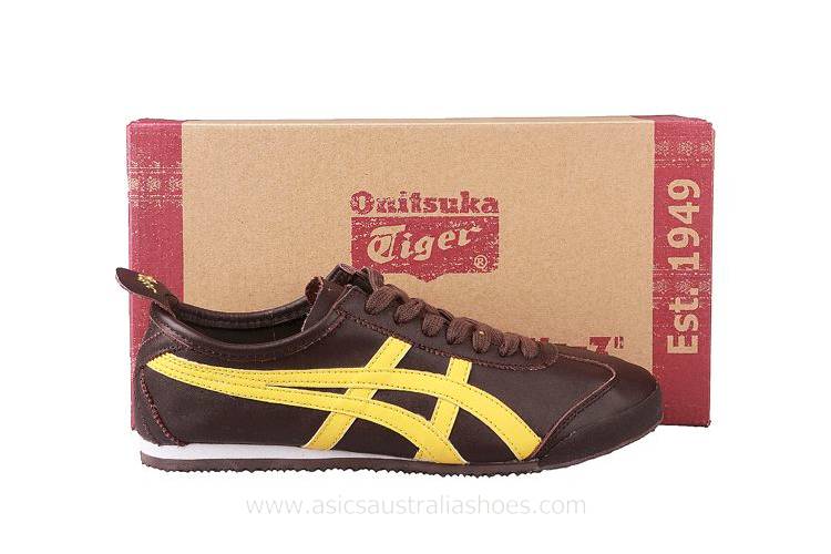 Onitsuka Tiger Mexico 66 Women's Shoes Brown Yellow