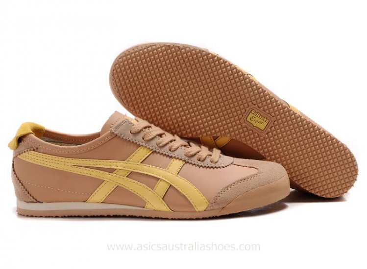 Asics Tiger Mexico 66 Brown Yellow Shoes