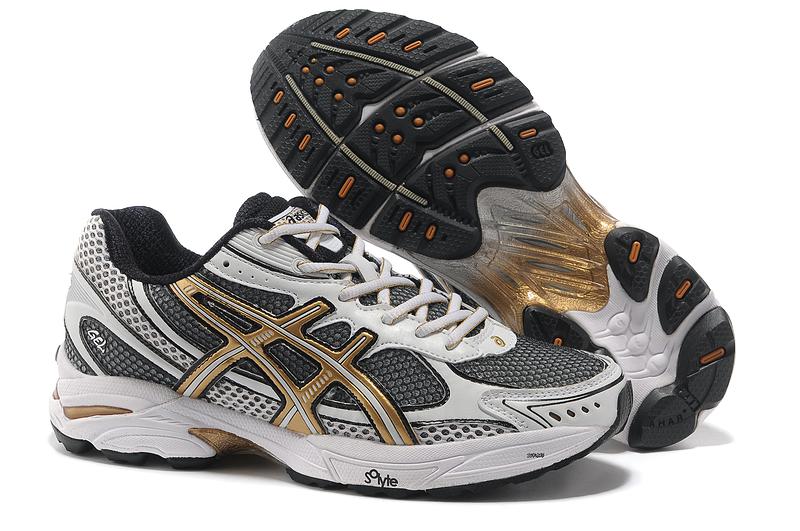 Asics Gel Cushioning T004N Running Shoes 2013 New Style Mens Shoes Beige-Black-Gold