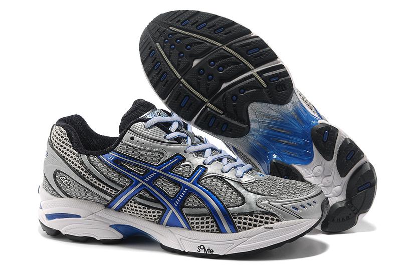 Asics Gel Cushioning T004N Running Shoes 2013 New Style Mens Shoes Sliver-Gray-Royal