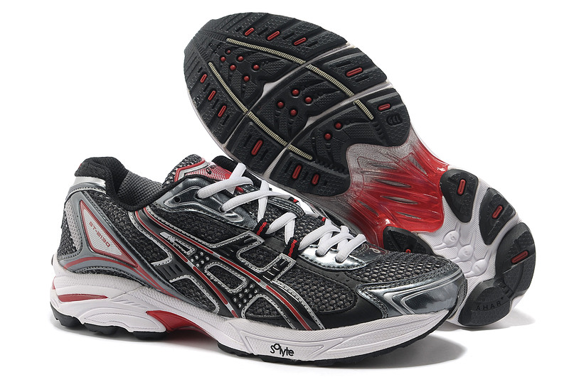 Asics Gel Cushioning TN805 Running Shoes 2013 New Style Mens Shoes Black-Sliver-Grey-Red