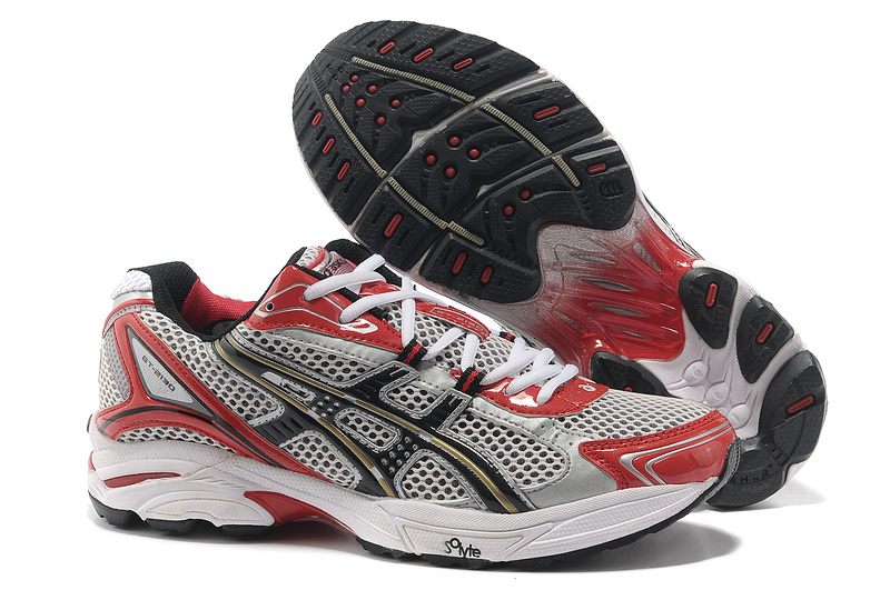 Asics Gel Cushioning TN805 Running Shoes 2013 New Style Mens Shoes Red-Black-Grey-Sliver