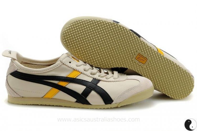 Onitsuka Tiger Mexico 66 Beige Black Shoes