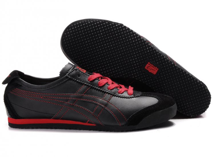 Onitsuka Tiger Mexico 66 Black Red Shoes