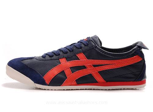 Onitsuka Tiger Mexico 66 Shoes Navy Red