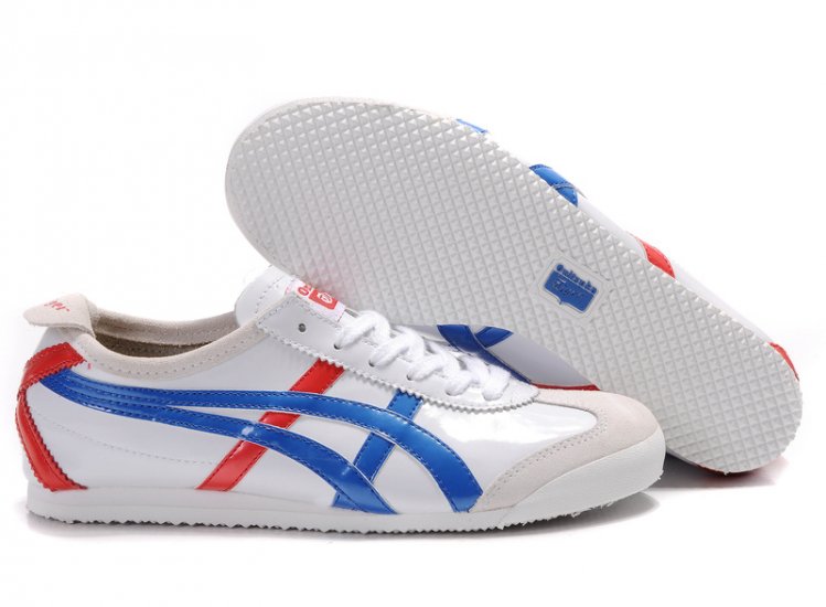 Onitsuka Tiger Mexico 66 White Blue Red Shoes