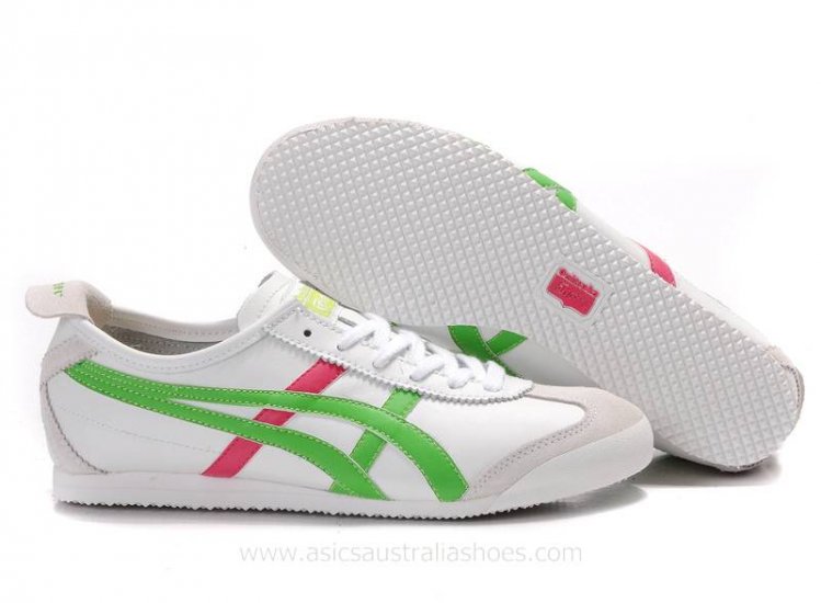 Onitsuka Tiger Mexico 66 White Green Red Shoes