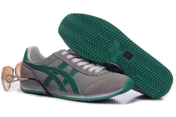 Asics California Shoes Grey Green For Womens