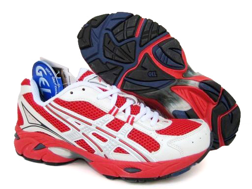 Asics Gel Duomax Shoes White Red