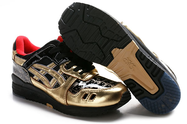 Asics Gel Lyte III Hello Kitty Shoes Gold Red Black