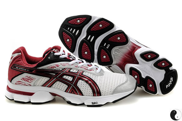 Asics Gel Stratus 2.1 Running Shoes Shoes Black White Red