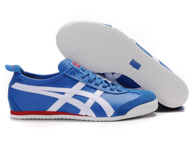 Asics Onitsuka Tiger Mexico 66 White Navy Blue Red Shoes
