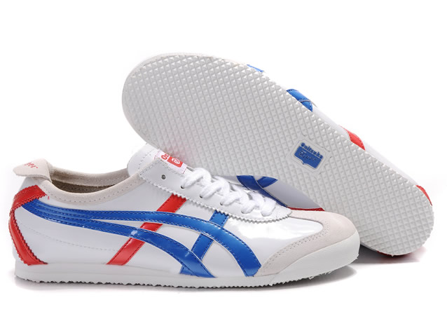 Asics Onitsuka Tiger Mexico 66 Mens Shoes White Blue Red