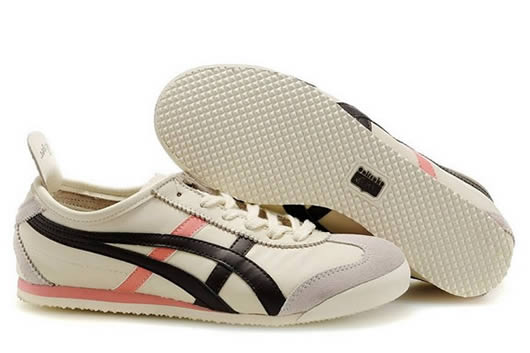 Asics Onitsuka Tiger Mexico 66 Womens Shoes Beige Brown Pink