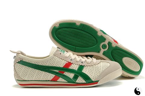 Asics Onitsuka Tiger Mini Cooper Beige Green Red For Womens