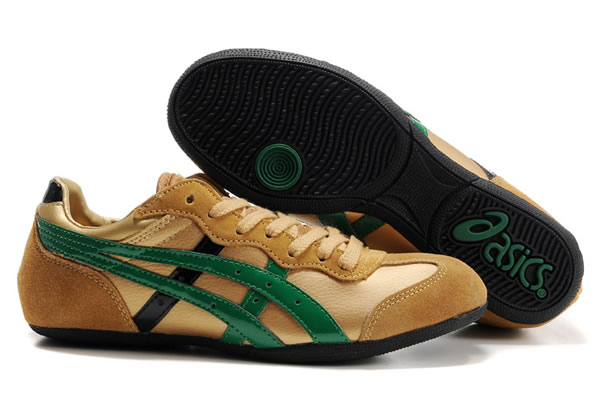 Asics Whizzer Lo Shoes Gold Shoes Green Black