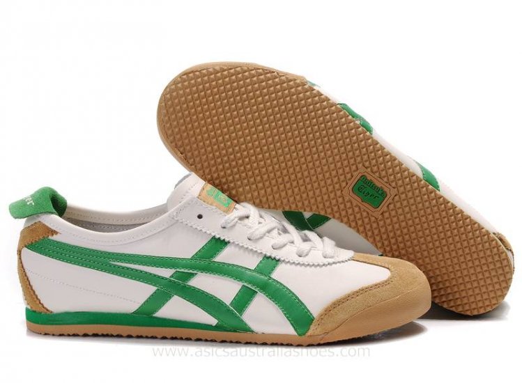 Onitsuka Tiger Mexico 66 White Brown Green Shoes